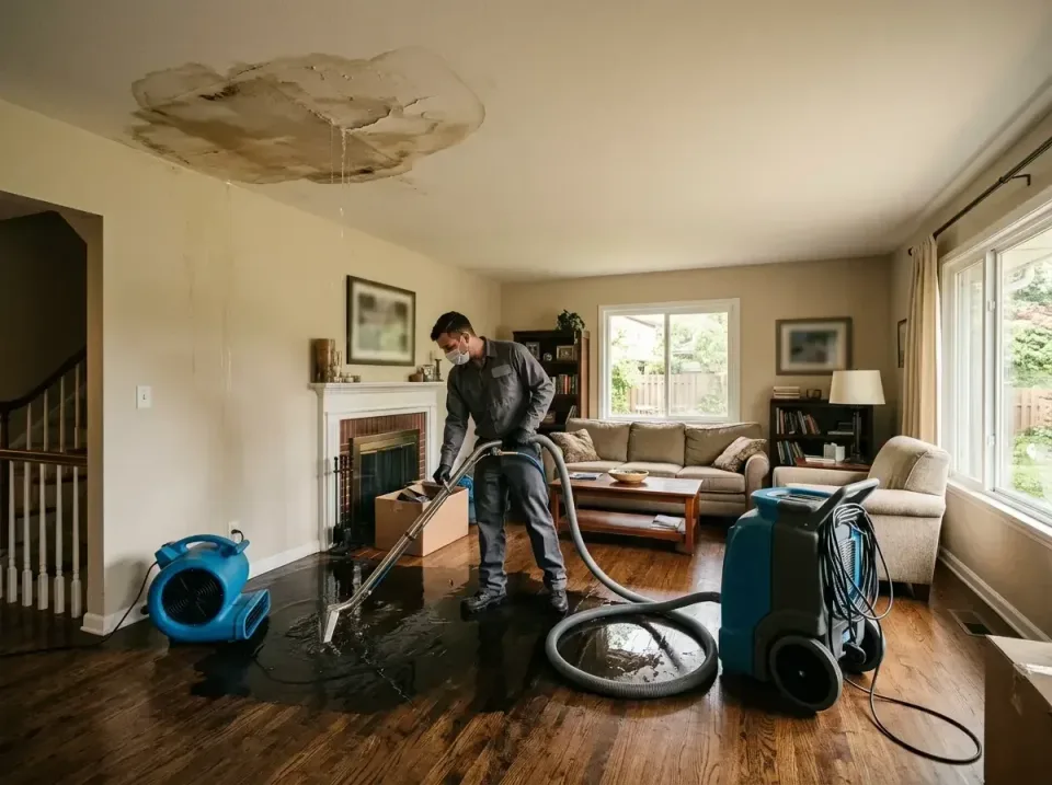 attic-pipe-burst-ceiling-drip-008 — frequently asked questions, Water Damage Restoration & Carpet Care in Lathrop, MO
